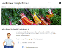 Tablet Screenshot of californiaweightclinic.com